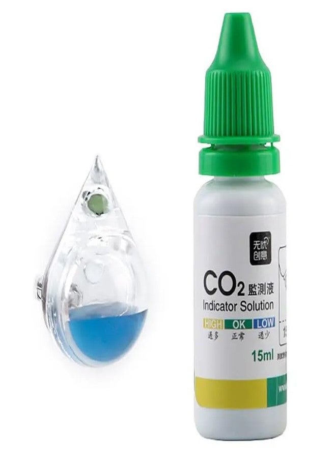 VAYINATO® Planted Aquarium Water Drop Model Acrylic Co2 Drop Checker | Co2 Indicator with Solution 15ML | Imported | High Accuracy by Petzlifeworld - Image 2